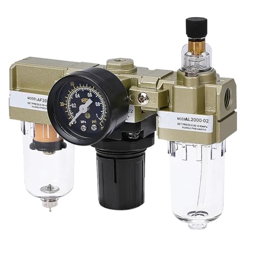 CAMCHJVVM - CAMCHJVVM AC2000-02 1/4 "régulateur de Pression compresseur d'air Filtre Huile séparateur d'humidité for filtres à Eau déshumidificateur(AC2000-02)