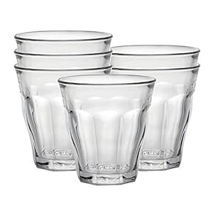Duralex 1026AB06C0111 Picardie Six drinkglas, waterglas, sapglas, 220 ml, glas, transparant, 6 stuks