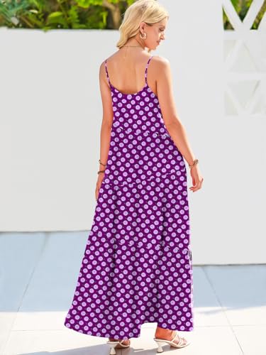 Image of ANRABESS Women Summer Casual Loose Sleeveless Sundress Spaghetti Strap Flowy Boho Linen Beach Vacation Maxi Long Dress