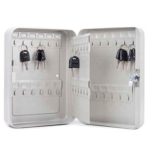 CO-Z Carbon Steel Key Cabinet Storage Box Organizer for Keys with Mechanical Lock 2 keys (48 keys)