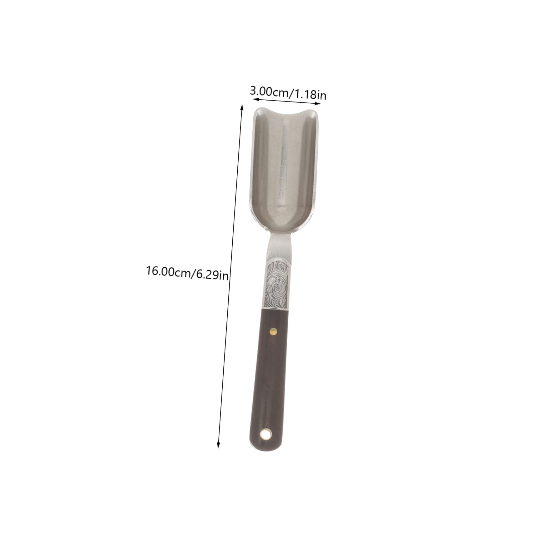 Retro Tea Scoop with Wooden Handle, Loose Leaf Spoon for Tea