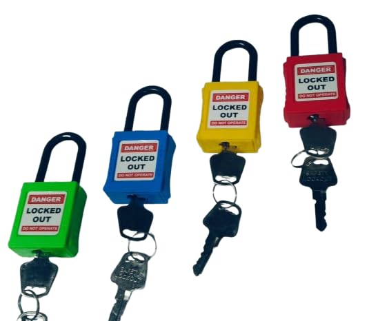 loto Industrial Safety Osha Nylon Padlock Set Of 4-image-15