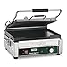 Waring Commercial WDG250 Tostato Supremo Ribbed Top Plate and Flat Bottom Plate Large Surface Panini Grill, 120 V, 1800W, 5-15 Phase Plug