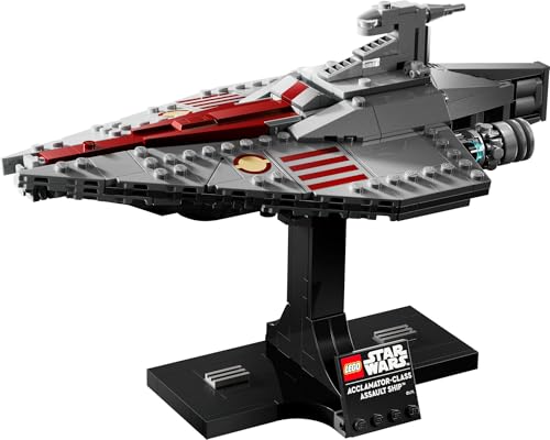 Star Wars 75404 Nave d'Assalto Classe Acclamator, Modellino da Costruire di Astronave da Collezione con Supporto, Idea Regalo di Compleanno per Adulti, Uomo, Donna e Fan dell'Attacco dei Cloni - Lego - Immagine 9