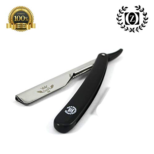 BARBER SALON NAVAJA CUT THROAT STRAIGHT RAZOR RASOIR NAVAJA BLU + 100 BLADES