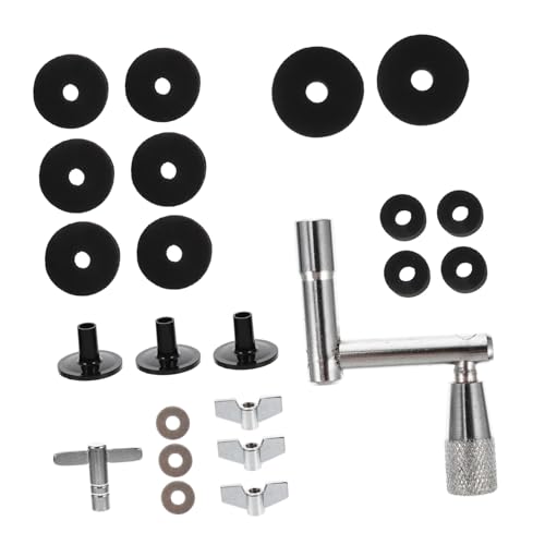 TOPPERFUN Jazz Drum Cymbal Felt Pads 23pcs Drum Set Felt Pads Anti-slip Pad for Cymbals