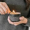 EricX Light Candle Tin 24 Piece, 8 oz, for Candle Making, Black