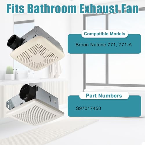 Image of 【Upgrade】 S97017450 Blower Motor Assembly for Nutone Broan 771, 771-A Bathroom Exhaust Fan Replacement Motor, 99080599 Ventilation Fan Motors, 70CFM, 3000 RPM