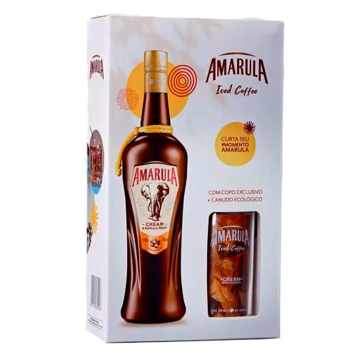 Licor Amarula 750ml Iced Coffee + Copo e Canudo Ecológico