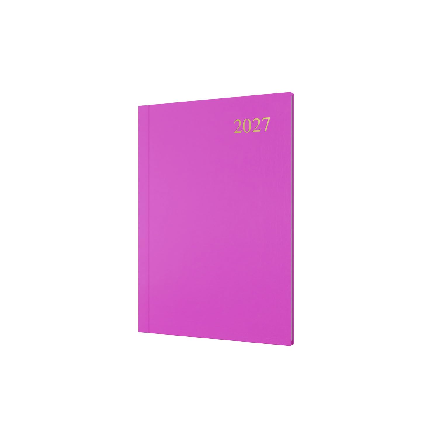 2027 Calendar Year Planner - 12 Month A5 Week-to-View Diary - Hard Cover in Pink - Collins Debden Essential Range (ESSA53.50-27)