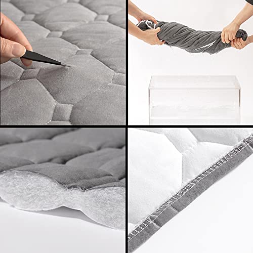 Headboard Cover,Large Thickened Bed Cover All-Inclusive Soft Velvet Headboard Bed Cover for Bedroom Decor W140xH70cm Cream - Afbeelding 5