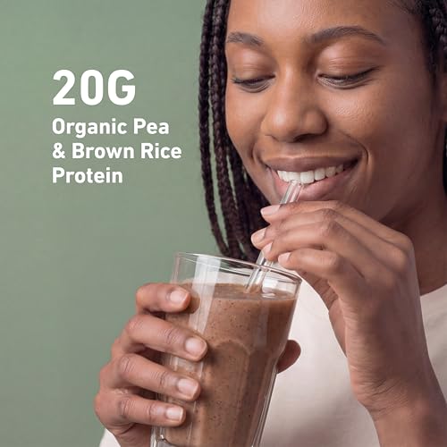 Image of Isopure Plant-Based Protein Powder - 20g Organic Pea and Rice Protein with a Complete Amino Acid Profile - Supports Muscle Recovery & Lean Nutrition, Chocolate, 20 Servings | 20g Organic Pea and Brown Rice Protein, Complete Amino Acid Profile, Supports Muscle Recovery, No Artificials
