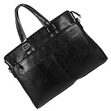 CIYODO Puレザー トップバッグブリーフケースビジネス旅行ハンドバッグファッションビジネスハンドバッグ日常使用ブリーフケースメンズビジネストートバッグ頑丈