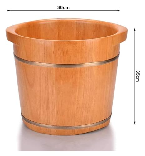 Bañera para pies de madera maciza con tapa y masajeador miniatura 7