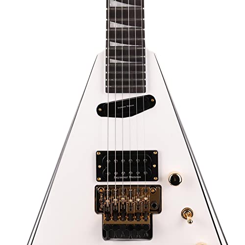 Jackson Concept Series Rhoads RR24 HS EB White W/Black Pins Guitarra Eléctrica - Les Beatles, Paul McCartney, John Lennon, RIngo Starr, George Harrison Jackson Concept Series Rhoads RR24 HS EB White W/Black Pins Guitarra Eléctrica – Image 7