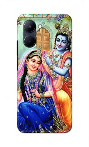 Image of PRINTFIDAA Printed Hard Back Cover Case for Realme C33 Back Cover (Radha Krishna) -1803