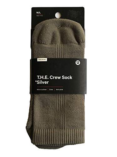 LULULEMON T.H.E. CREW SOCK SILVER - NOMD (M/L)