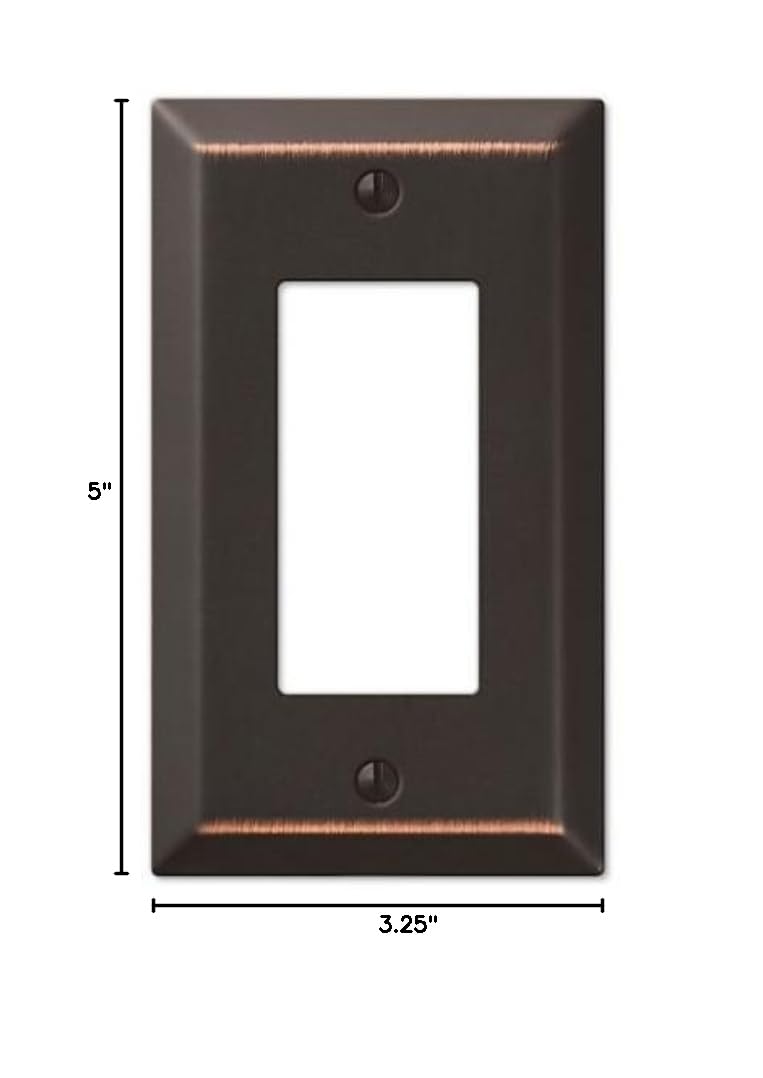 Photo 1 of Colester Direct Metal Wall Plate - Oil Rubbed Bronze Rocker-Single