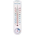 Outdoor/Indoor Thermometer Hygrometer Humidity Meter Thermometers Temperature Humidity Gauge Meter with Fahrenheit/Celsius ?/? for Patio Field Cellar Garden Humidors Greenhouse Closet by AikTryee