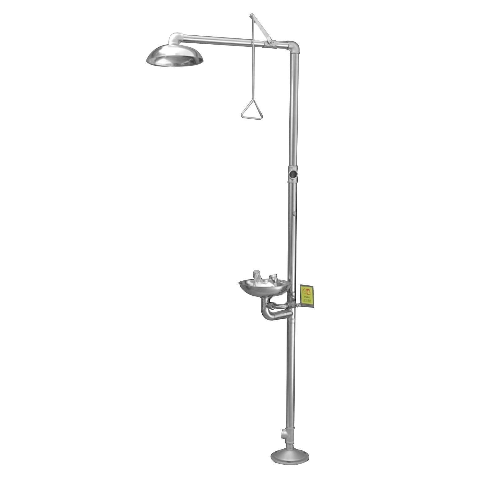 ZTCHSENZT Safety Eyewash,Emergency Safety Eyewash Station, 304 Stainless Steel Eyewash Shower Kit, Multi-Function First Aid Shower and Eyewash Solution