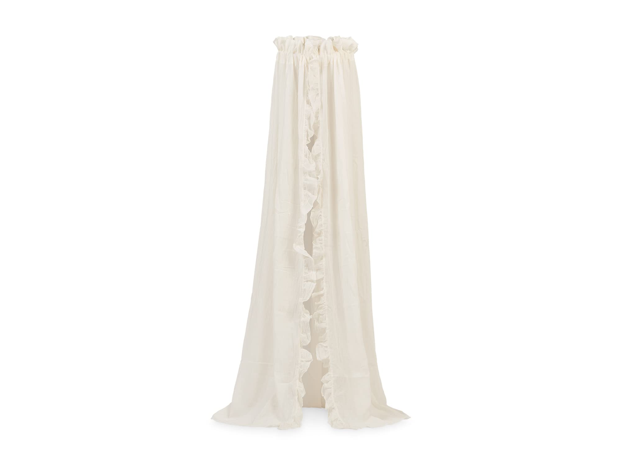 Jollein 002-001-66041 Vintage Bed Canopy 155 X 280 cm Ruffled Ivory for Children's Bed, W 110.2" x L 61" (1 Panels)