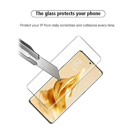Image of BLACKSHEEP Tempered Glass Compatible For Oppo Reno 8T 5G Cellphone Advanced Border-Less Full Edge To Edge Uv Screen Protector And Easy Installation Kit,(Pack Of 1)