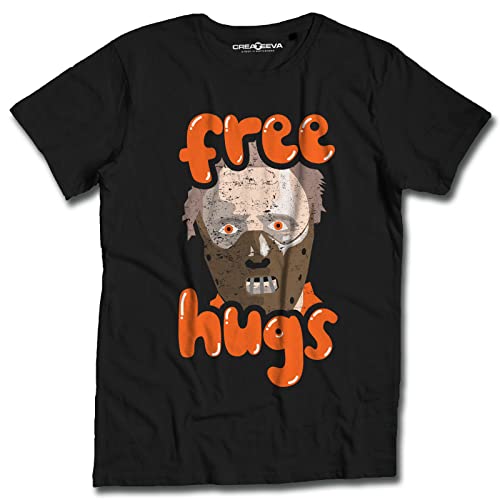 Idea de regalo de camiseta BLACK HUMOR HORROR película de terror - Classics Scary Cult Movie - Parody Shirt Clown Friday Viernes Hocico ABRAZOS GRATIS FREE HUGS