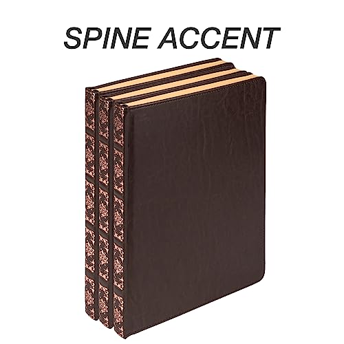 Carnet vintage Samsill couverture rigide contre les plis cahier de notes durable A5 - 4