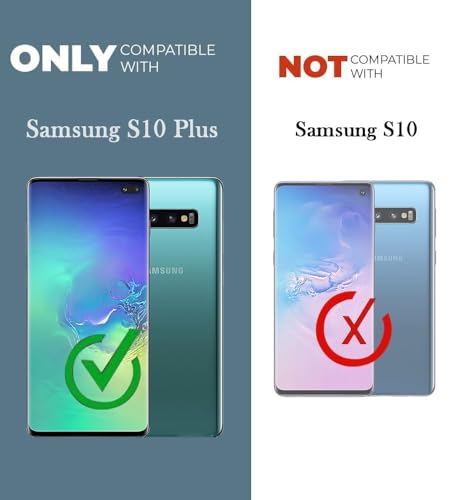 Image of Jkobi Back Cover for Samsung Galaxy S10 Plus (Silicone Clear Shockproof Case with Camera Protection | Flexible and Soft | Transparent)