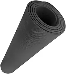 Tapete de Yoga Antiderrapante 5mm, para Iniciantes e Profissionais,170x60cm (Extra Longo), Ideal para Pilates e Treinos Funcionais - Preto