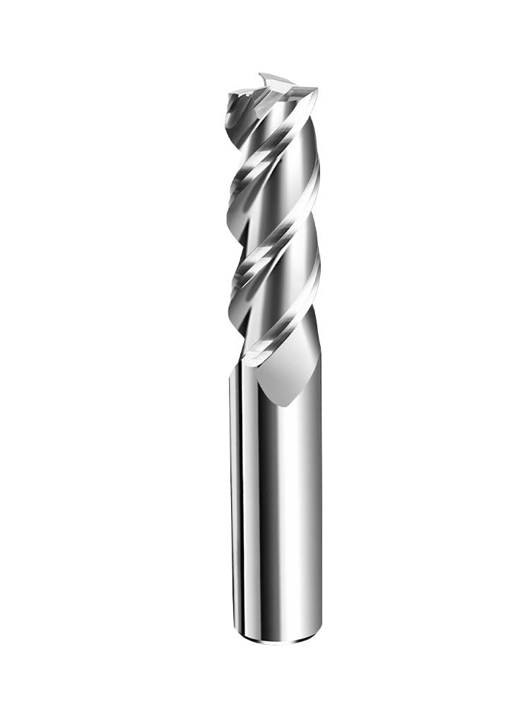 1 szt. Rozmiary 4mm 6mm 8mm 20mm HRC56 twardość węglika CNC frez 2 ostrza spiralny trzpieniowy HSS M2 do aluminium ze stali nierdzewnej(D4x16xD4x75Lx3F)