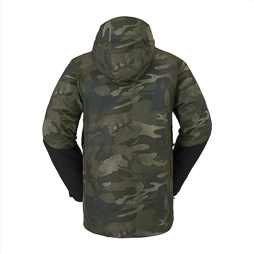 Volcom Jaqueta masculina padrão V.CO LP Snowboard Ski Inverno, Cloudwash Camo S4