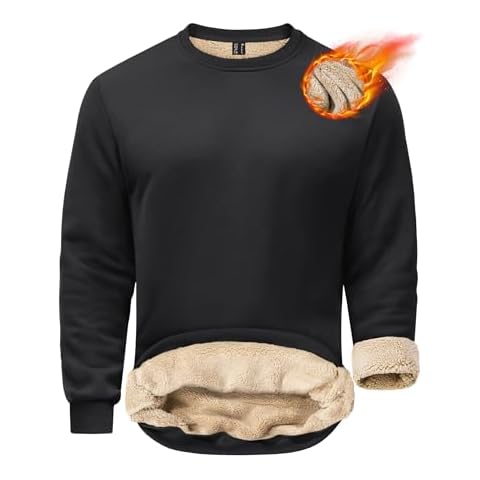EKLENTSON Men's Thick Sherpa Fleece Jumper Cover