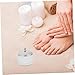 Ipetboom 2pcs Matte Acrylic Dappen Dish Crystal Glass Nail Art Container for Professional Manicure and Diy Use Easy to Clean for Mixing Acrylic Liquid and Powder