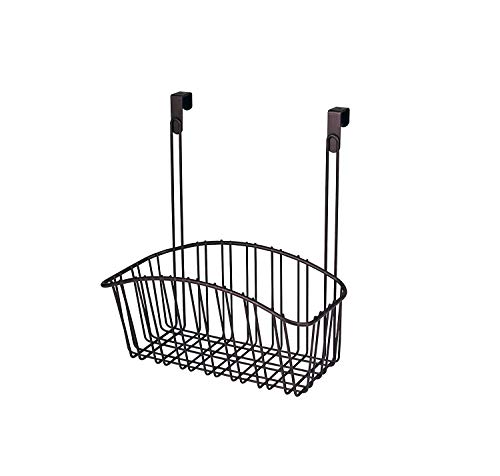 Spectrum Diversified Contempo Storage Basket, Over the Cabinet, Steel Wire Organization, Under Sink Organizer for Kitchen & Bathroom, Medium