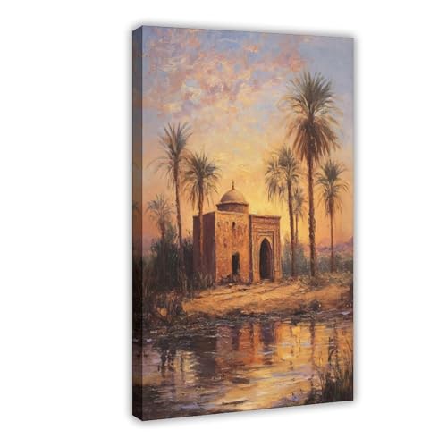 Toile islamique premium 50,8 x 76,2 cm pour decoration murale de standing