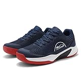 TeeKeeDxl Men's All-Court Racquet Sport Shoes - Pickleball, Tennis & Racquetball Sneakers with Wide Toe Box...