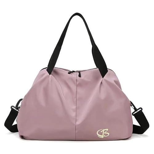 NFRFK Sportowa torba na siłownię, torba podróżna, torby na ramię, crossbody, torby szkolne, sucha, mokra, torba dla mężczyzn i kobiet, torba weekendowa, różowy, Jeden rozmiar