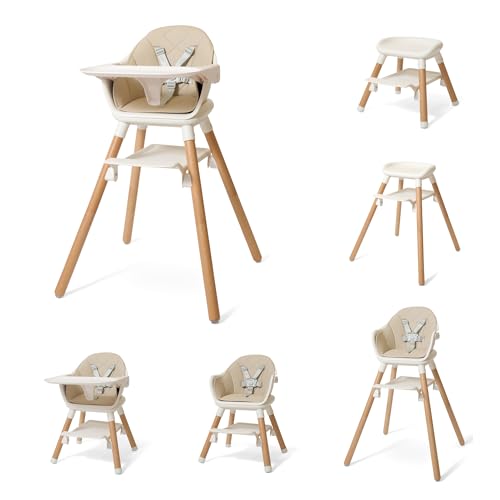 Clair de Lune 6 in 1 Adjustable High Chair 4 Months - 6 Years (Be...