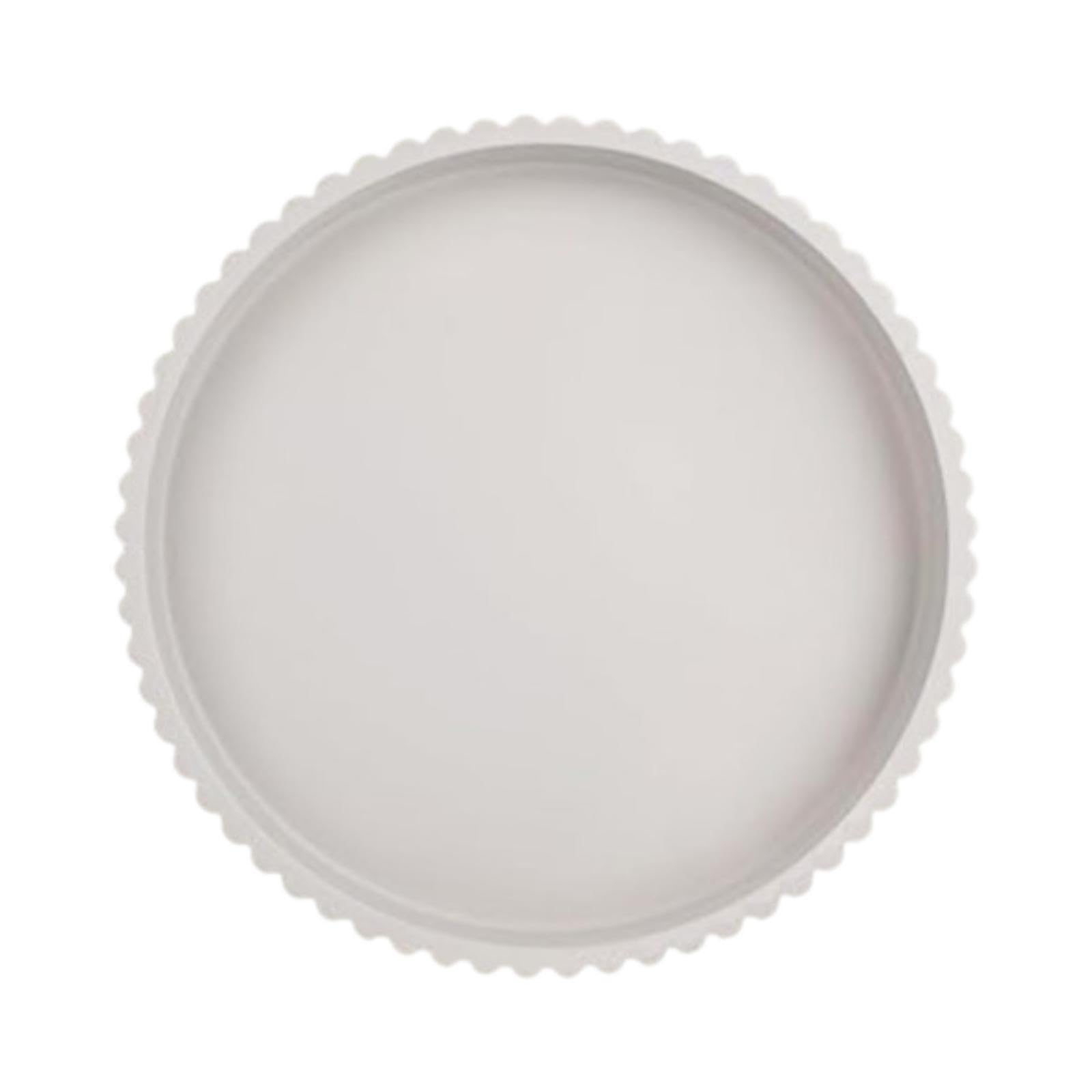 rockible Bandeja Redonda de Madera Platos Servir Cena Decoración Hogar Borde Elevado Función Antideslizante Útil para Organizar Cocina Baño Regalo 28cmx3cm