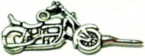 Juego de 15 pasadores para motocicleta de 3 dimensiones, plata antigua