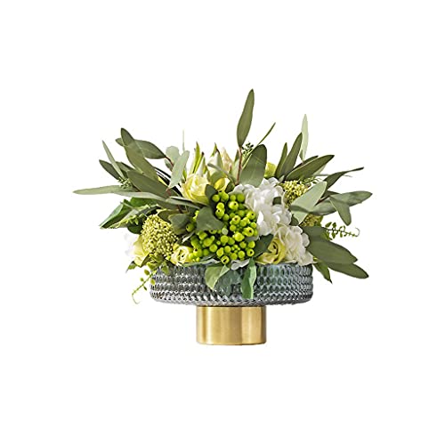 Planta Artificial Ramo De Flores Artificiales De Lujo Ligero Set Decoración Restaurante Sala Reuniones Flores Secas Decoración Floral Mesa Decorativa Árbol Artificial De Interior