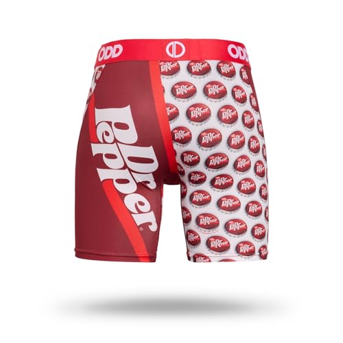 Odd Sox Dr Pepper Retro Men's Boxer Briefs - Soda Drink Themed Novelty Underwear - Comfy Stretch Fit - Fun Pop Graphic3