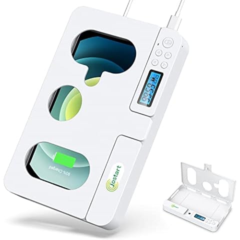 JOSTART Protable Cell Phone Timer Lock Box for iPhone/Android Phones, Self-Control Timed Phone Locker Help Adults/Kids/Students Get More Focus,Prevent Excessive Phone/Game Addiction (Upgrade) Cover