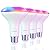 Linkind BR30 Smart Light Bulbs 4 Pack A19 Smart Light Bulbs 4 Pack RGBTW Color Changing Light Bulbs, Compatible with Alexa & Google Home