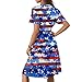 USA Dress Maternity Patriotic USA Flag Fashion O Neck Casual Stars Stripe Graphic Dressy Fourth of July Outfit Women Vestidos De Verano para Mujer 2025