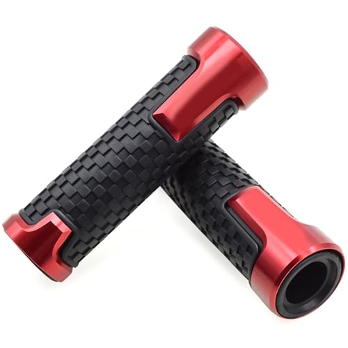 Poignée de guidon moto CNC en alu rouge design racing pour Honda CBF 600 SA