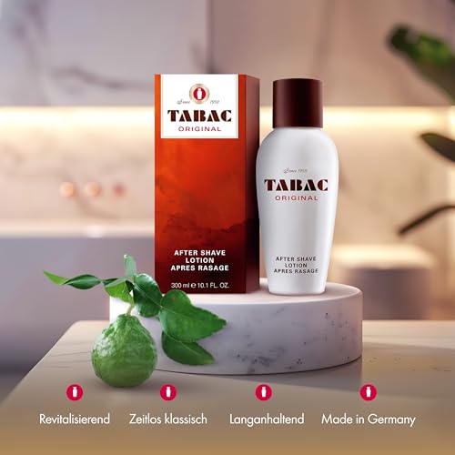Image of Tabac Original After Shave Lotion for Men | Aftershave Splash Cooling & Soothing Post Shave Care | Skin Toner Hydrating Refreshing Shaving Care | 300ml