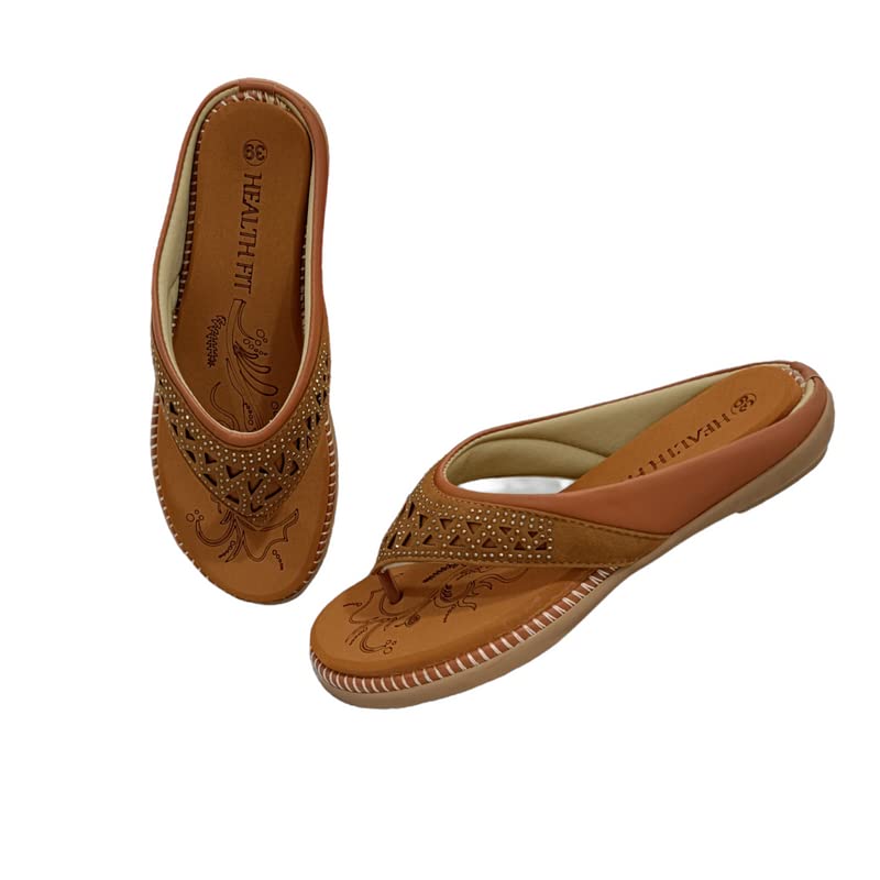 Image of HEALTH FIT Extra Super Soft Ortho Care Diabetic & Orthopedic Slippers /Doctor Chappal & Footwear with Memory Foam