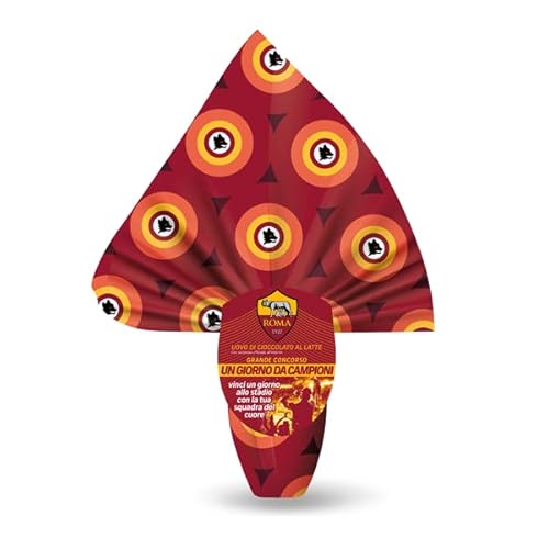 Icam AS ROMA Uovo con Cioccolato a Latte 320g con Sorpresa - Novita Pasqua 2023